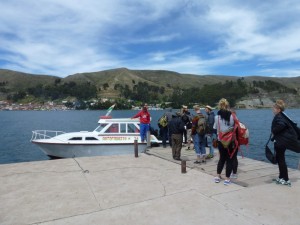 Crossing the lake