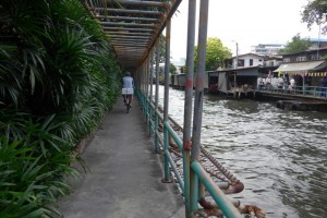 The canal next to the house