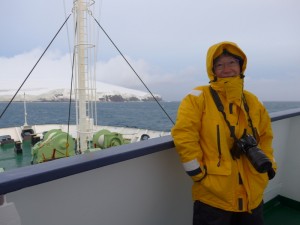 Arriving at  Bouvetøya, April 11, 2015