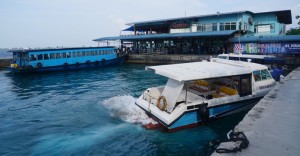 Public ferry pier to Hulhule Island