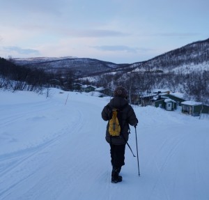 Norway just opposite the holiday village cross Teno River