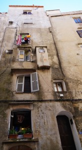 a typical house with narrow and steep staircase