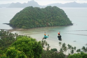 Leuk & Lili on Zip Line, El Nido