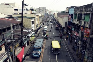 View of Antonio Arnaiz Avenue from Liberbad Station 