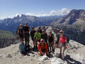 Group photo on summit of Durrenstein (2900m)