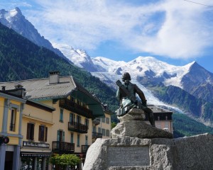 Horace-Bénédict de Saussure gazing on Mont Blanc