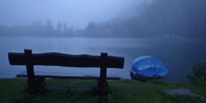 Atmospheric Champex Lac after rain